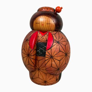 Sosaku Kokeshi vintage de Kazuo Takamizawa, Japón, años 60