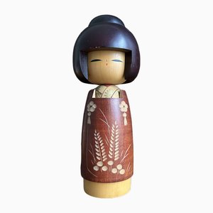 Sosaku Kokeshi vintage di Suigai Sato, Giappone, anni '70