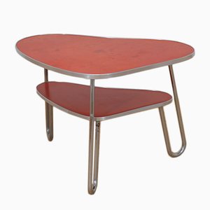 Vintage Red Kidney Coffee Table