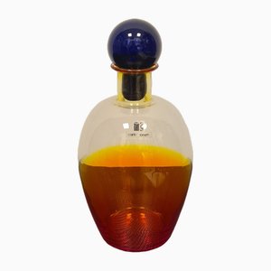 Botella de vidrio inflado de Carlo Moretti