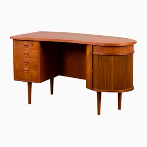 Bureau en Teck avec Meuble de Bar de Feldballes Møbelfabrik, Danemark, 1960s