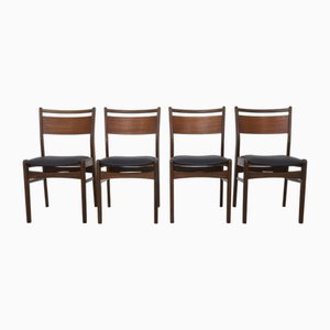 Dining Chairs in Teak, 1960s, Set of 4