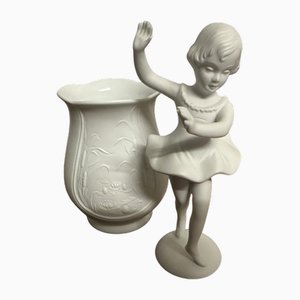 Figurine en Porcelaine Wallendorf et Vase de Seltmann Weiden, Set de 2