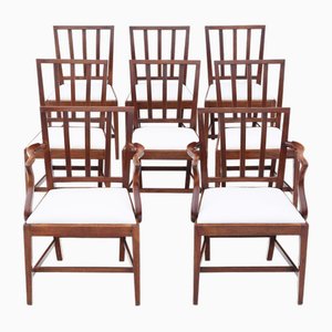 Antique Regency Mahogany Dining Chairs, Early 19th Century, Set of 8