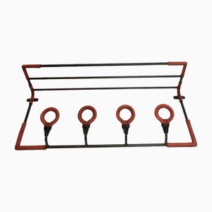 Coat Rack in Leather by Jacques Adnet, 1950s