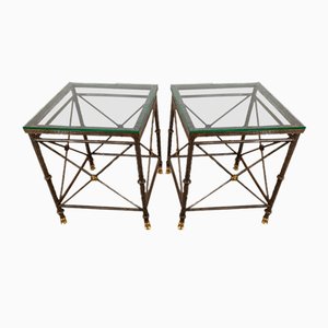 Brutalist Wrought Iron Side Tables, 1970s, Set of 2