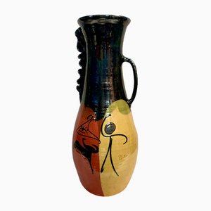 Grand Vase avec Décor de Tauromachie, 1950s