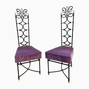 Chaises d'Appoint par René Drouet, 1940s, Set de 2