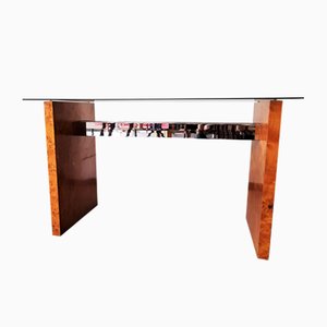 Table Console en Broussin et Verre, 1970s