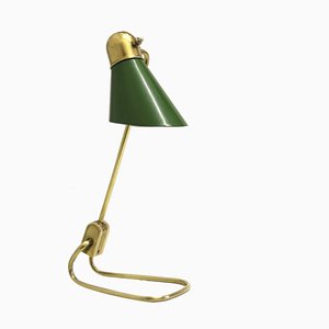 Mid-Century French Adjustable Brass Table or Desk Lamp from Jumo, 1950s