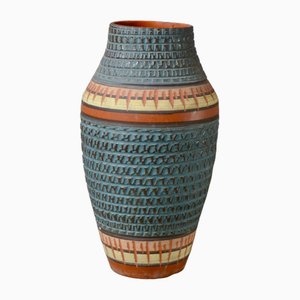 Vaso Akru grande brutalista in ceramica, anni '60