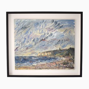 Thomas O'donnell, Impressionist Coastal Scene, Oil on Canvas, Framed