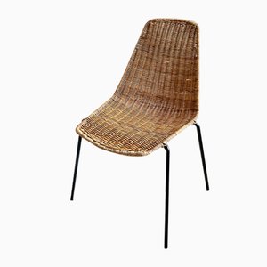 Silla Basket Boho de ratán de Gian Franco Legler