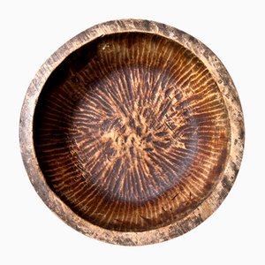 Cuenco grande para masa de madera hecho a mano, Japón, década de 1890