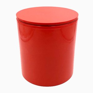 Model 7305 Red Biscuit Jar by Anna Castelli Ferrieri for Kartell, Italy, 1970s