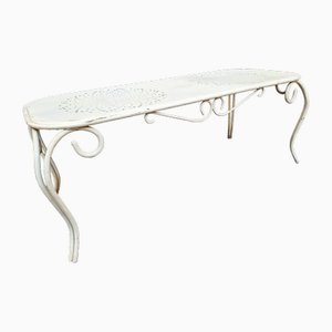 Table in White Lacquered Iron, 1970s