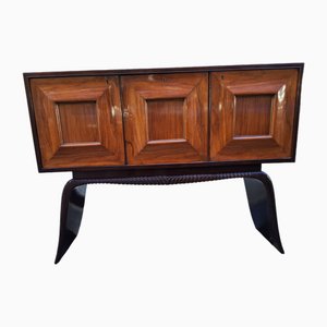 Mueble bar de madera tallada y trabajada de Osvaldo Borsani para ABV