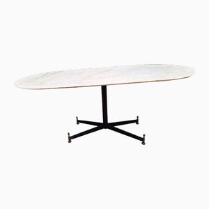 Model T2 Dining Table in White Marble by Ignazio Gardella for Azucena