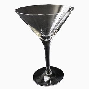 Copa de Martini Mid-Century de cristal de Orrefors, Suecia