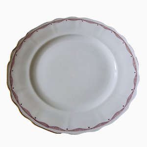 Vintage Dining Plates with Gold and Red Pattern from Rörstrand, Set of 5