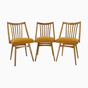 Oak Dining Chairs by Antonin Suman, 1960s, Set of 3