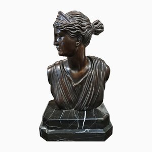 Buste de Diane Début 19ème Siècle en Bronze
