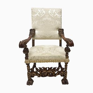 19th Century Italian Throne Armchair