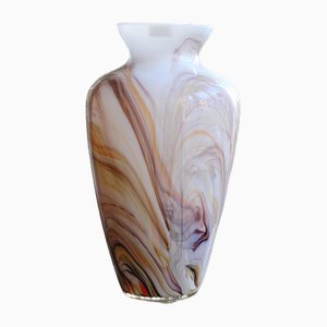 Durchsichtige polychrome Vintage Vase