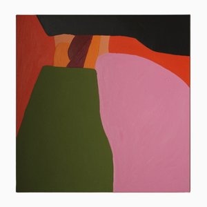 Bodasca, Composition Orange, Peinture Acrylique sur Toile