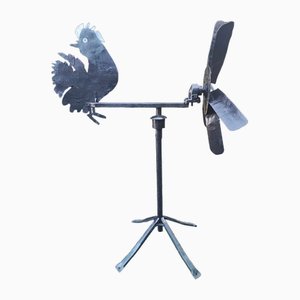 Indicatore del vento Art Deco in metallo, anni '40