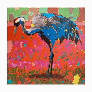 Rafal Gadowski, A Crane 08, 2023, Huile sur Toile