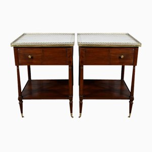 Louis XVI Mahogany Lounge Tables, Set of 2