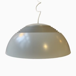 Lámpara de techo SAS Royal vintage en gris de Arne Jacobsen Louis Poulsen, años 60