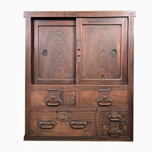 Wooden Store Cabinet, Japan, 1920s
