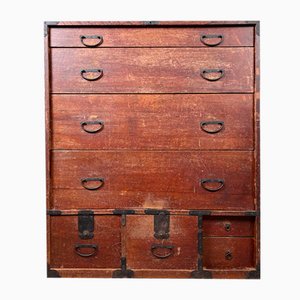 Japanese Traditional Tansu Drawer Cabinet, 1920s