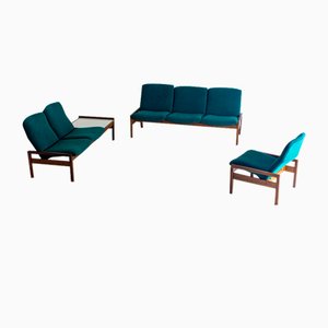 Mid-Century Wohnzimmer Set von Georges Van Rijck für Beaufort, Belgien, 1960er, 3er Set