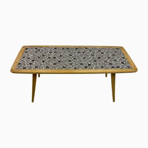 Mid-Century Couchtisch mit Mosaikfliesen, 1950er