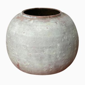 Minimalistische deutsche Mid-Century Studio Pottery Vase von Lu and Gerd Grove, 1961