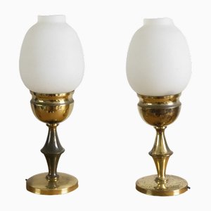 Lámparas de mesa italianas, años 50. Juego de 2