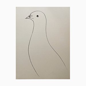 Pablo Picasso, Pájaro, Litografía original, 1957