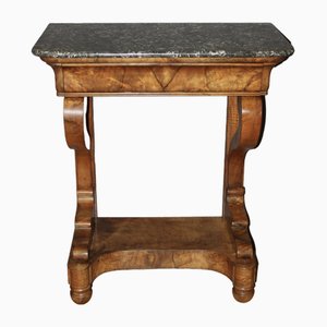 Vintage Louis Philippe Console Table in Walnut