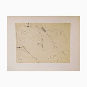 Amedeo Modigliani, Desnudo, Litografía sobre papel Arches Vellum