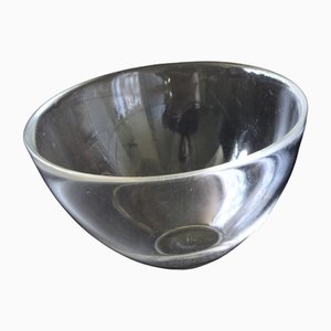 Large Fuga Bowl in Glass attributed to Sven Palmqvist for Orrefors, 1970s