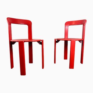 Chaises Vintage Peintes par Bruno Rey pour Kusch+Co., 1970s, Set de 2