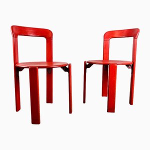 Vintage Glazed Chairs by Bruno Rey for Kusch+Co., 1970s, Set of 2