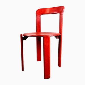 Chaises Vintage Vernies par Bruno Rey pour Kusch+Co., 1970s, Set de 4