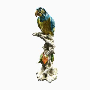 Italian Ceramic Parrot by Guido Cacciapuoti, Italy, 1930s