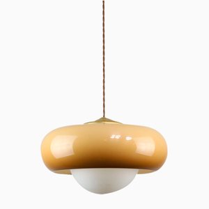 Braune Space Age Hängelampe von Guzzini, 1960er