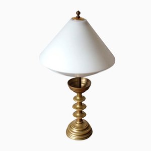 Art Nouveau Empire Brass Table Lamp, 1890s