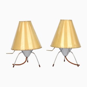 Mid-Century Model 0511 Table Lamps by Josef Hurka for Napako, 1950s, Set of 2